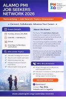 Alamo PMI Job Seekers Network - 2026 Networking & Job Search Topics Discussion