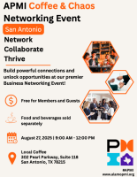 Alamo PMI Coffee & Chaos Networking Event