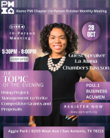 Alamo PMI Monthly Meeting - In-Person - October 28, 2025