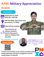 Alamo PMI Military Appreciation Event 