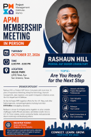 PMI Alamo Chapter In-Person Membership Meeting - October