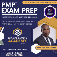 Project Success Academy - PMP® Exam Prep with Brandon Carpenter (May 2-3; May 9-10)
